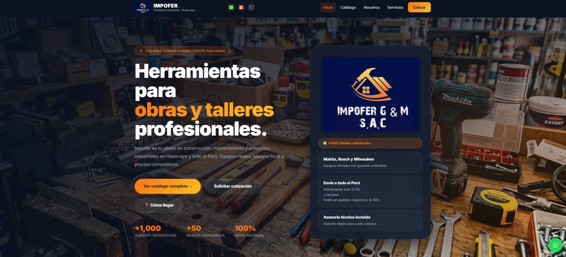Ferretería Impofer — proyecto web INFALL